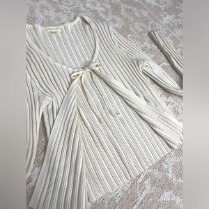 Cute cream sweater cardigan